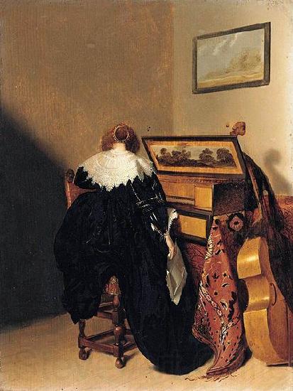 Pieter Codde Lady Seated at Virginals